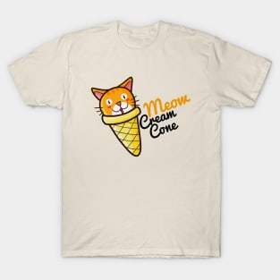 Meow Cream Cone T-Shirt